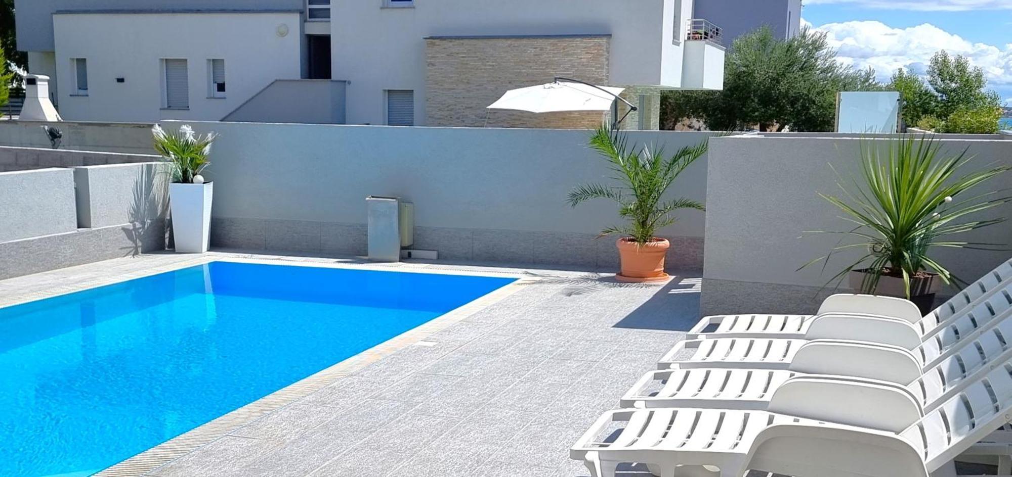 Apartments Le Mare - Pool, Sandstrand, Meerblick, W-Lan, Grill Privlaka  Bagian luar foto